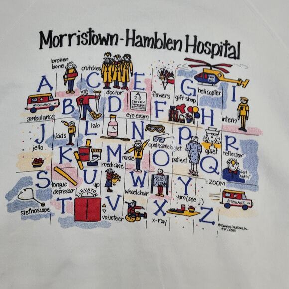 Vintage 1991 Hospital Sweatshirt XL 24x25 Morristown-Hamblen - Picture 14 of 14